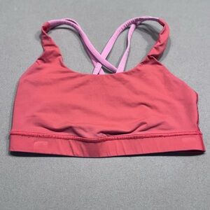 lululemon athletica Pink & Light Pink Crossback Sports Bra